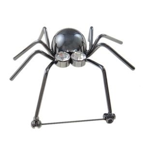 😀 New Halloween Mirror Finish Spider Brooch Pin
